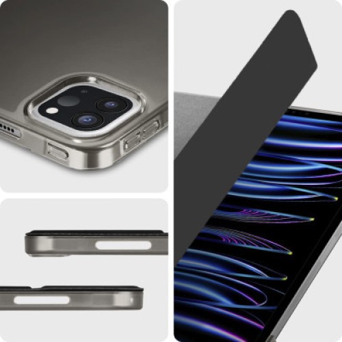 Чехол для планшета BeCover Tri Fold Hard Apple iPad Pro 12.9 2020/2021/2022 Black (709668) (709668)
