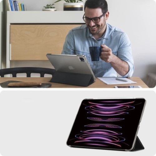 Чехол для планшета BeCover Tri Fold Hard Apple iPad Pro 12.9 2020/2021/2022 Black (709668) (709668)