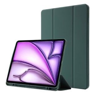 Чехол для планшета BeCover Tri Fold Hard TPU Apple iPad Air 13" M2/M3 (2024/2025) Dark Green (711467)