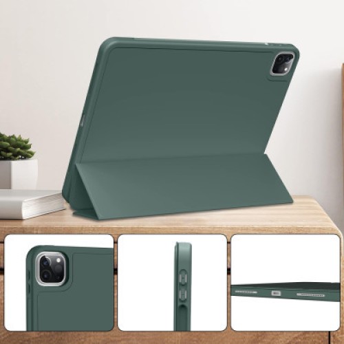 Чехол для планшета BeCover Tri Fold Hard TPU Apple iPad Pro 11 2020/2021/2022 Dark Green (711110)