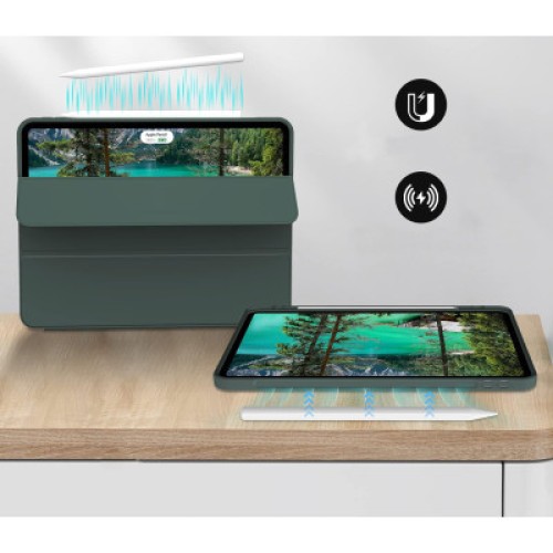 Чехол для планшета BeCover Tri Fold Hard TPU Apple iPad Pro 12.9 2020/2021/2022 Dark Green (711116)