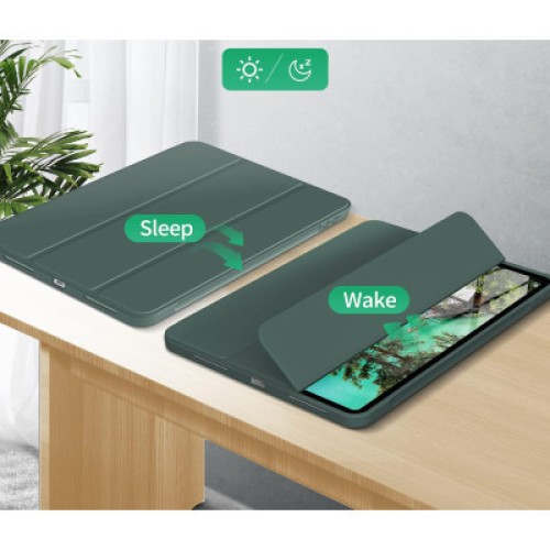 Чехол для планшета BeCover Tri Fold Hard TPU Apple iPad Pro 12.9 2020/2021/2022 Dark Green (711116)