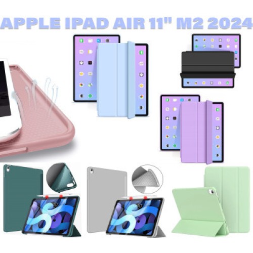 Чехол для планшета BeCover Tri Fold Soft TPU Silicone Apple iPad Air 11" M2/M3 (2024/2025) Black (711405)