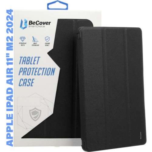 Чехол для планшета BeCover Tri Fold Soft TPU Silicone Apple iPad Air 11" M2/M3 (2024/2025) Black (711405)