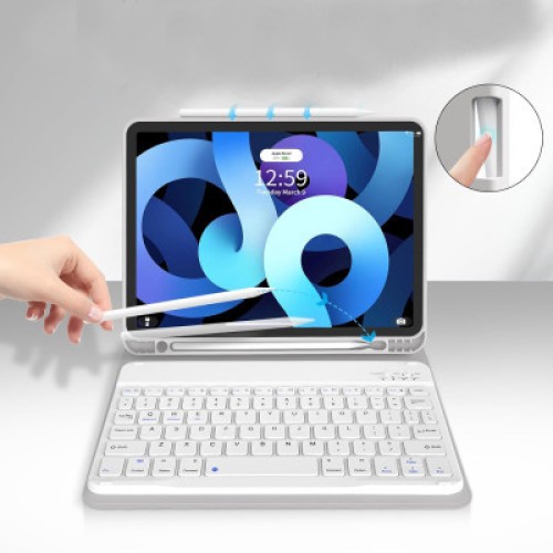 Чехол для планшета BeCover Keyboard Apple iPad Air (4/5) 2020/2022 10.9" Gray (711145)
