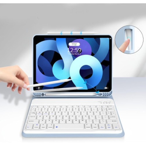 Чехол для планшета BeCover Keyboard Apple iPad Air (4/5) 2020/2022 10.9" Light Blue (711146)