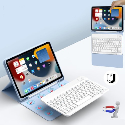 Чехол для планшета BeCover Keyboard Apple iPad Air (4/5) 2020/2022 10.9" Light Blue (711146)