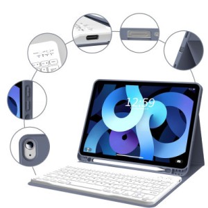 Чохол до планшета BeCover Keyboard Apple iPad Air (4/5) 2020/2022 10.9" Purple (711148)
