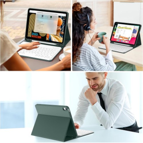 Чехол для планшета BeCover Keyboard Apple iPad Air 11" M2/M3 (2024/2025) Dark Green (711395)