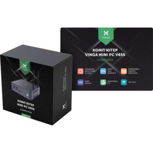 Компьютер Vinga Mini PC V655 (V6551215U.8512W1P)