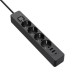 Сетевой фильтр питания ColorWay CW-CHE435PDB, 4 розетки/3USB 5M (CW-CHE435PDB)