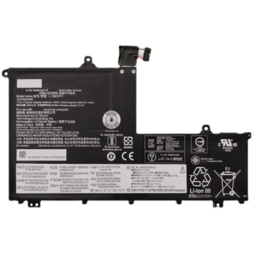 Аккумулятор для ноутбука Lenovo ThinkBook 15-IIL L19M3PF1, 45Wh (4000mAh), 3cell, 11.4V, Li-Pol (A47918)