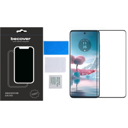 Стекло защитное BeCover Motorola Edge 40 Black (711487)