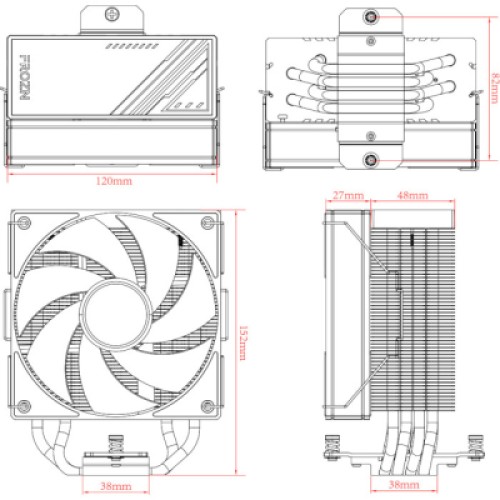 Кулер для процессора ID-Cooling Frozn A410 ARGB White (FROZN A410 ARGB White)