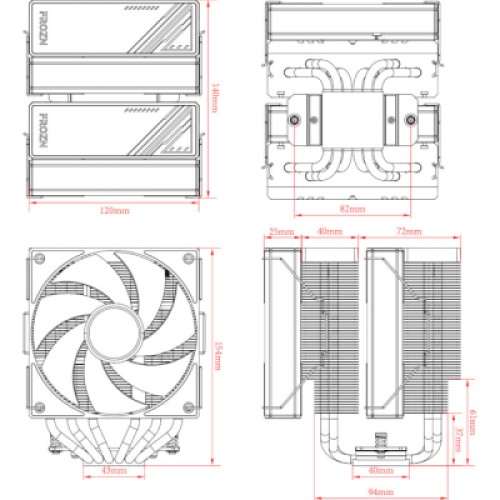 Кулер для процессора ID-Cooling Frozn A620 Black (FROZN A620 Black)