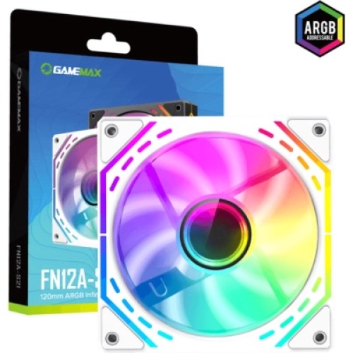 Кулер для корпуса Gamemax FN12A-S2I-W