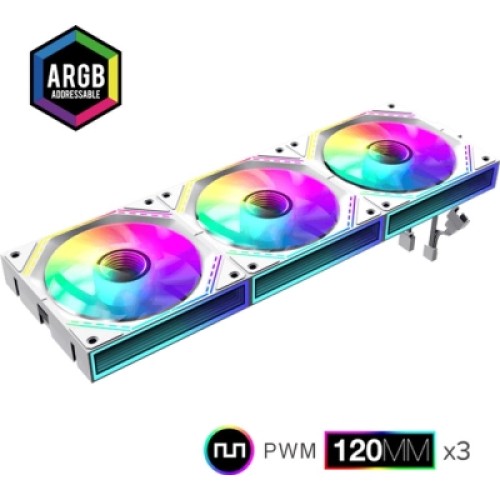 Кулер для корпуса Gamemax FN12A-S3I-W