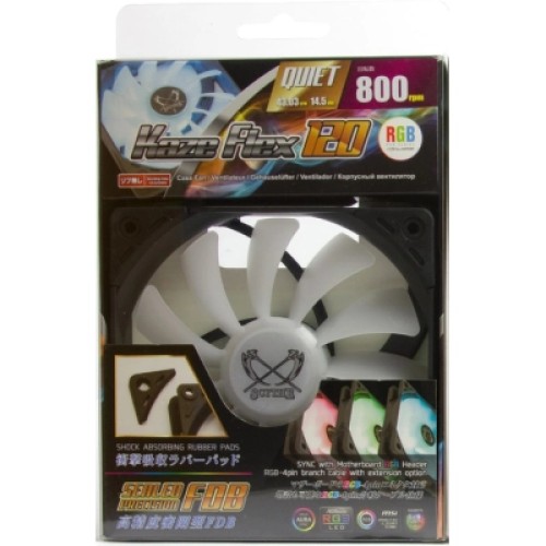 Кулер для корпуса Scythe Kaze Flex 120 RGB Fan (SU1225FD12LR-RD)