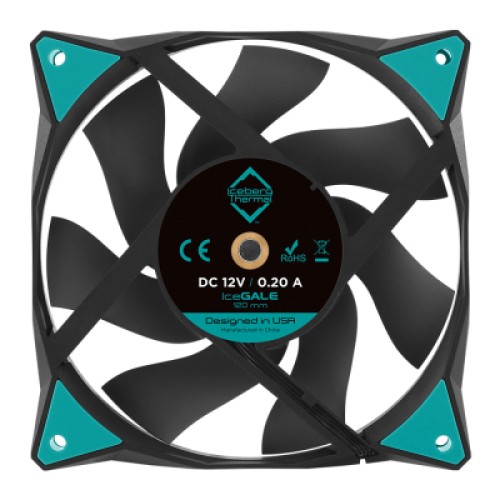 Кулер для корпуса Iceberg Group IceGALE 120mm Black (ICEGALE12-C0A)