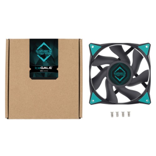 Кулер для корпуса Iceberg Group IceGALE 120mm Black (ICEGALE12-C0A)