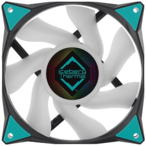 Кулер для корпуса Iceberg Group IceGALE ARGB - 120mm Black (ICEGALE12A-E0A)