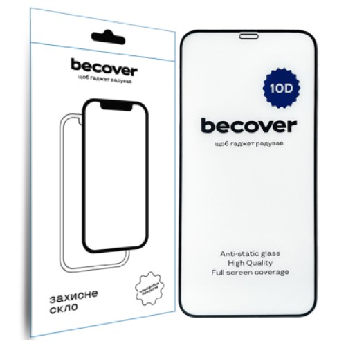 Стекло защитное BeCover Apple iPhone 11 10D Black (711323)