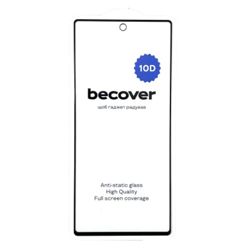 Стекло защитное BeCover Google Pixel 6A 10D Black (711488)