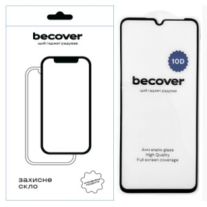 Стекло защитное BeCover Realme C51 10D Black (711343)