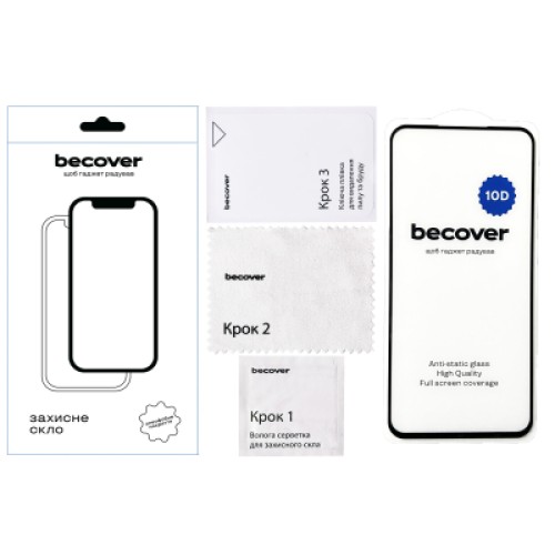 Стекло защитное BeCover Samsung Galaxy A54 5G SM-A546 10D Black (711354)