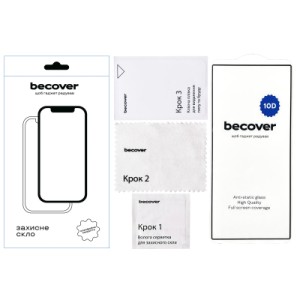 Стекло защитное BeCover Samsung Galaxy S24 Ultra SM-S928 10D Black (711362)