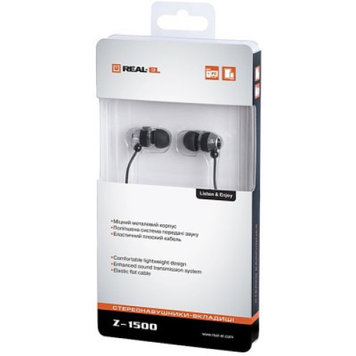 Наушники REAL-EL Z-1500 Mobile Black (EL124100034)