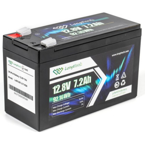 Батарея LiFePo4 Longttech LiFePO4 12.8V - 7.2Ah (LAR1207-LT7-R26)