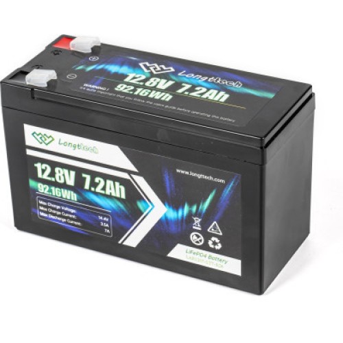 Батарея LiFePo4 Longttech LiFePO4 12.8V - 7.2Ah (LAR1207-LT7-R26)