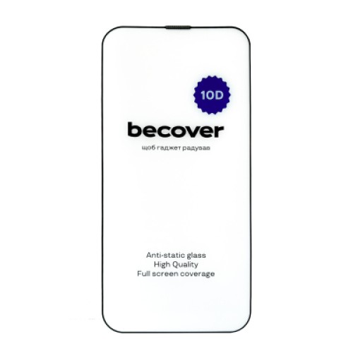 Стекло защитное BeCover Apple iPhone 13 Pro Max 10D Black (711515)