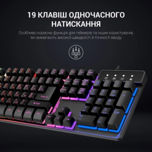 Клавиатура GamePro GK576 Nitro+ USB Black (GK576)