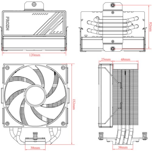 Кулер для процессора ID-Cooling FROZN A410 Black