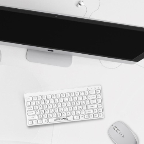 Клавиатура OfficePro SK955W Wireless/Bluetooth White (SK955W)