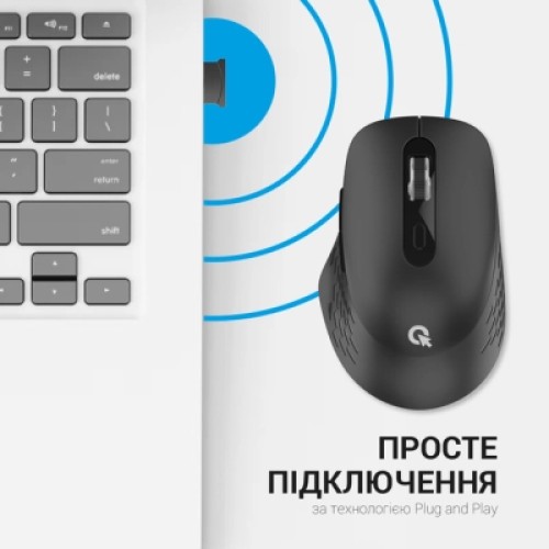 Мышка OfficePro M230B Silent Click Wireless/Bluetooth Black (M230B)