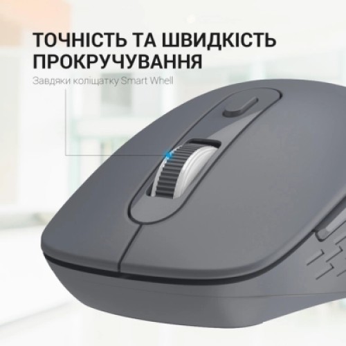 Мышка OfficePro M230G Silent Click Wireless/Bluetooth Gray (M230G)