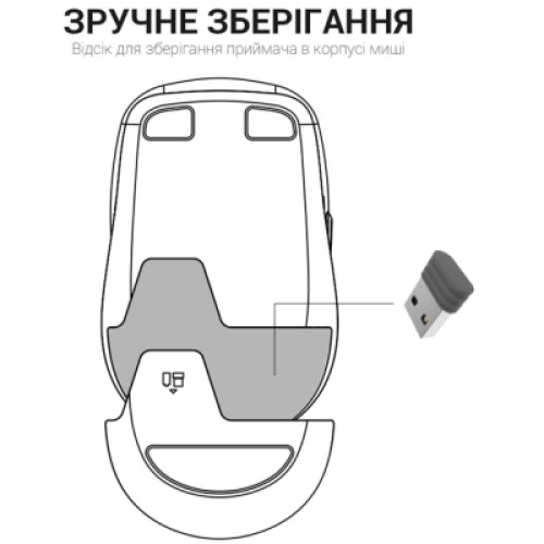 Мышка OfficePro M230P Silent Click Wireless/Bluetooth Pink (M230P)