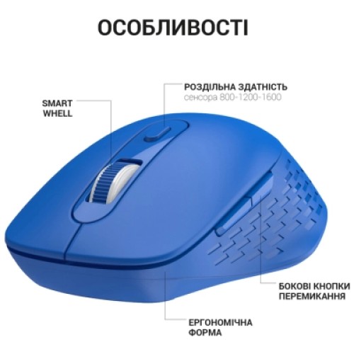 Мышка OfficePro M230C Silent Click Wireless/Bluetooth Blue (M230С)