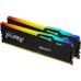 Модуль памяти для компьютера DDR5 64GB (2x32GB) 6000 MHz Beast RGB Kingston Fury (ex.HyperX) (KF560C30BBAK2-64)