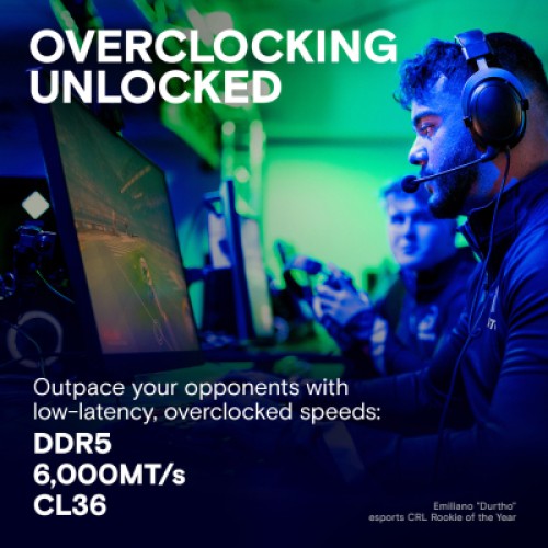 Модуль памяти для компьютера DDR5 16GB 6000 MHz Pro Overclocking Micron (CP16G60C36U5B)