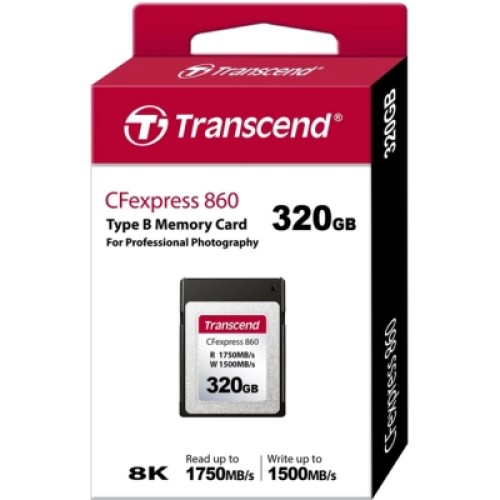 Карта памяти Transcend 320GB CFExpress Gen3x2 (TS320GCFE860)