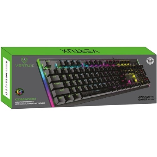 Клавиатура Vertux Comando USB Black (comando.black)