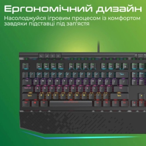 Клавиатура Vertux Tungsten USB Black (tungsten.black)