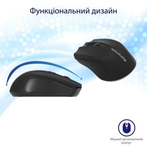 Мышка Promate Clix-8 Wireless Black (clix-8.black)