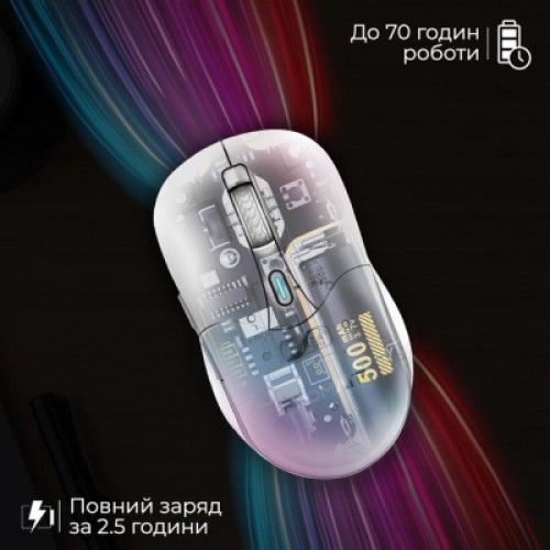 Мышка Promate Samo Wireless/Bluetooth White (samo.white)