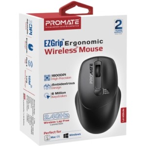 Мышка Promate UniGlide Wireless Black (uniglide.black)