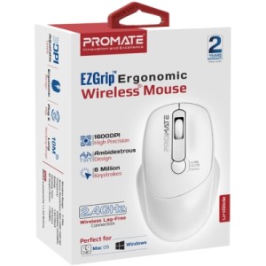 Мышка Promate UniGlide Wireless White (uniglide.white)